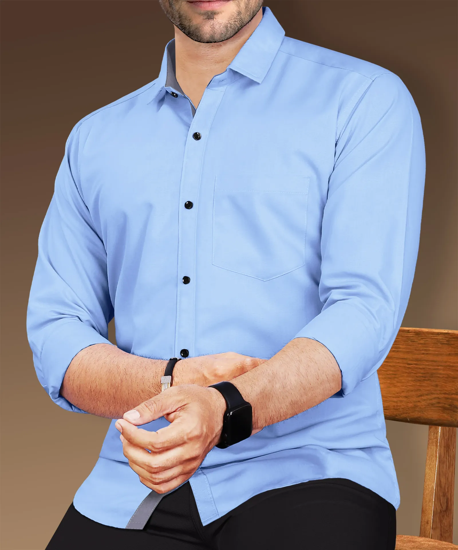 Cotton-Shirt (copy) (Small, blue)